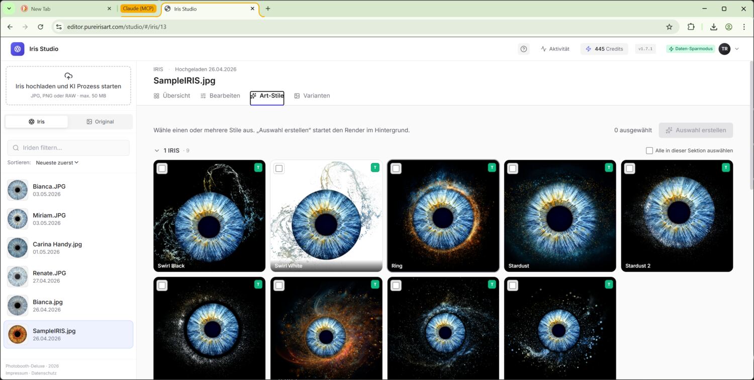 Art-Stile-Picker mit T-Toggles